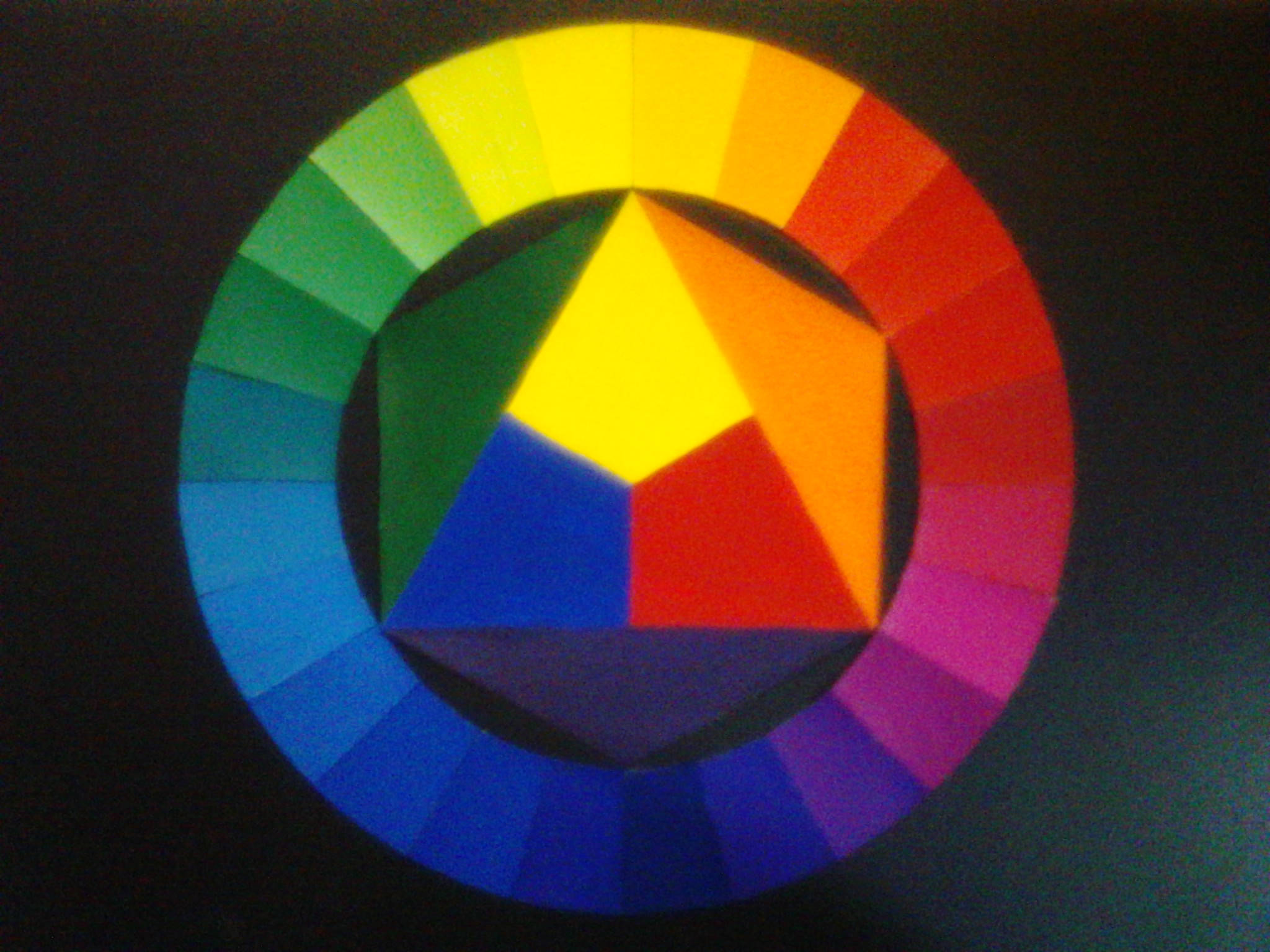 24色相环色彩构成图片