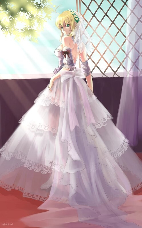 二次元婚纱