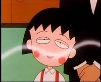 只有在花轮家才会有这样的表情吧.小丸子