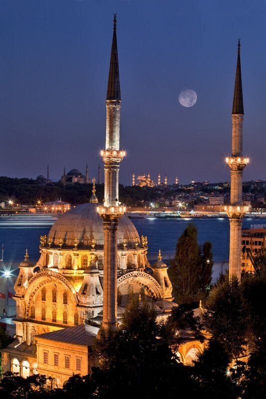 土耳其,伊斯坦布尔,梦幻般的夜景