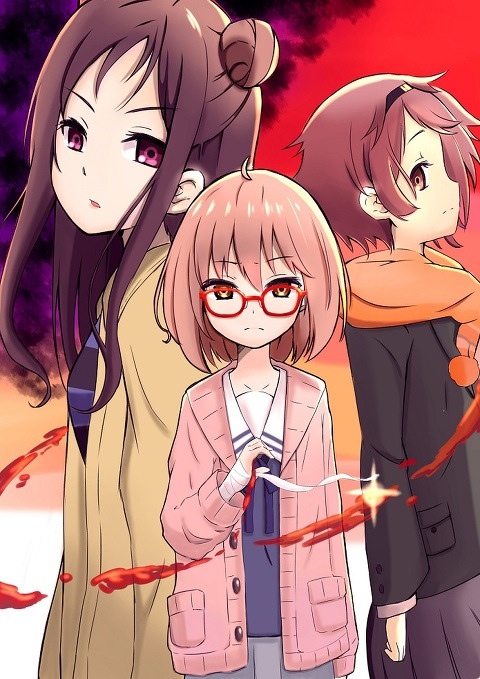 「境界の彼方」「境界的彼方」动漫 原创插画 三人组 栗山未来 伊波樱