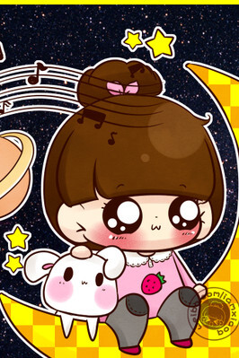 手机壁纸 插画 萌 可爱 小q