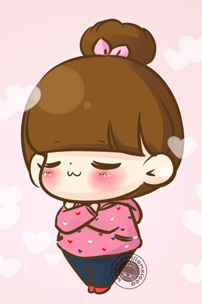 手机壁纸 插画 萌 可爱 小q