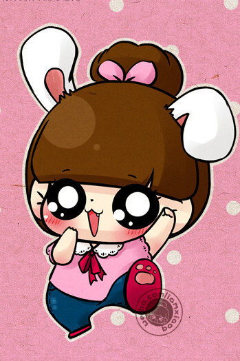 手机壁纸 插画 萌 可爱 小q