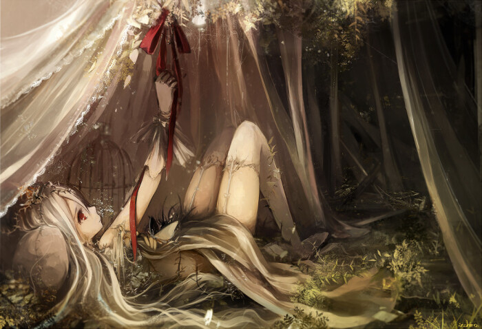 dream7 p站 二次元 插画 少女