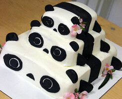 一家3口的熊猫蛋糕,你舍得吃吗?