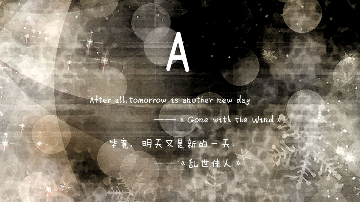 电脑桌面壁纸 字母系列a