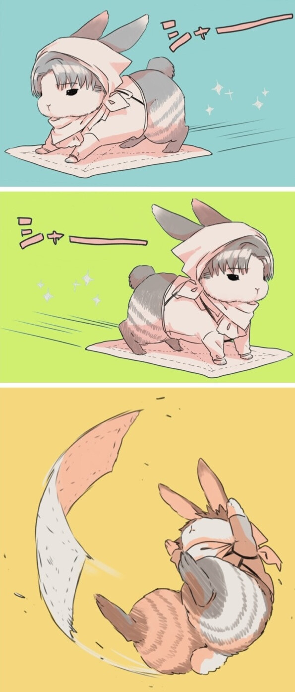 插画 动漫【进击的巨人】id=40953897 兔子兵长 扫除中.