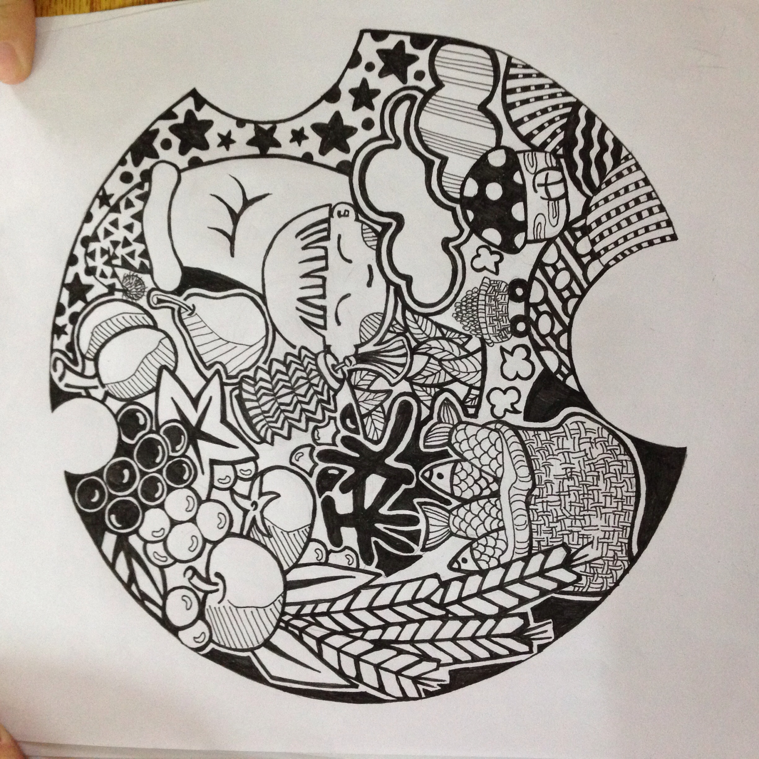 黑白装饰画