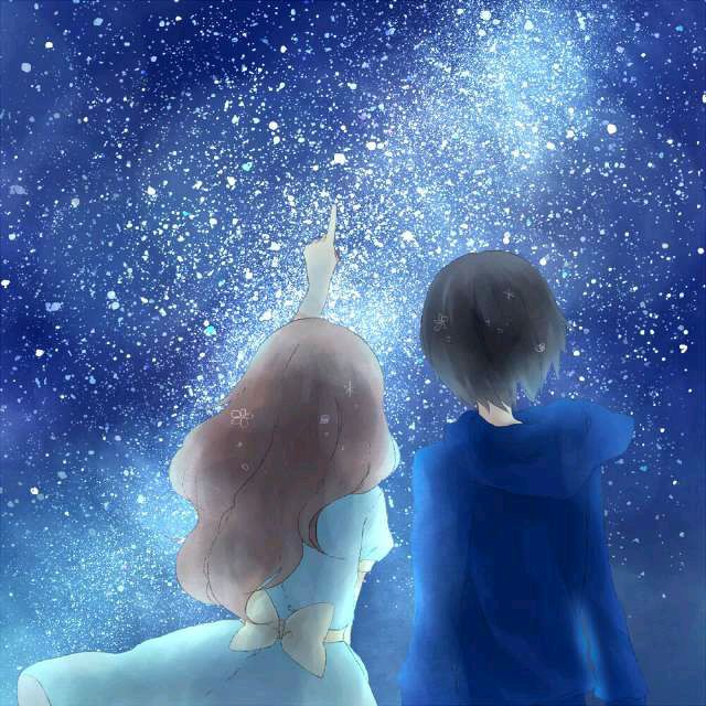星空下的情侣