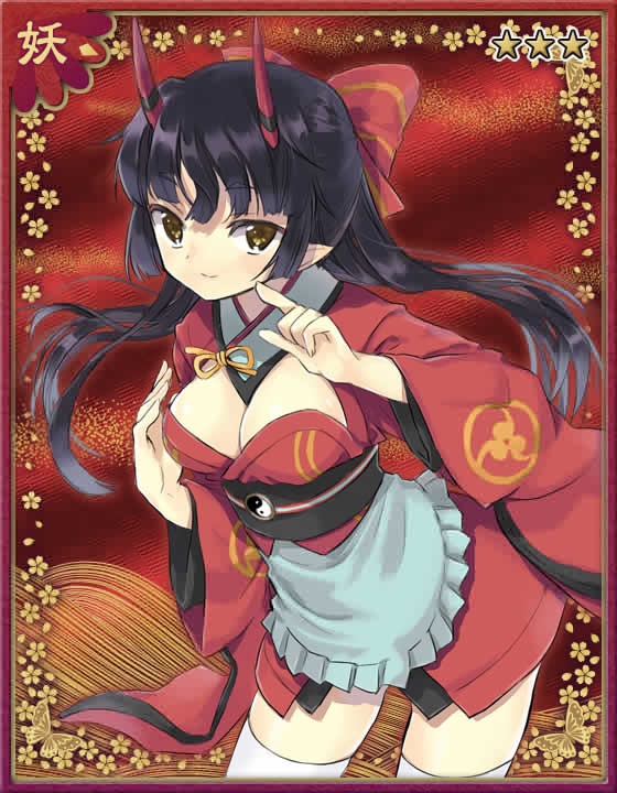 游戏 卡牌 插画 动漫【灵异阴阳录ayakashi ghost guild】天邪鬼