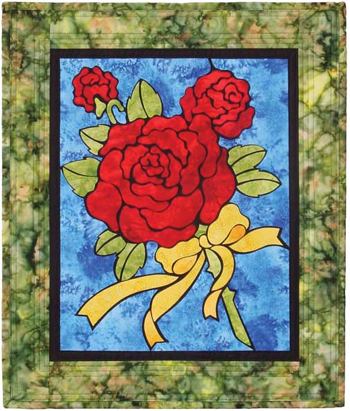 璃彩绘拼布stained glass quilt