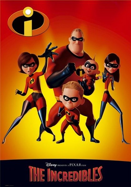 《超人总动员》(the incredibles) ——皮克斯2004年.