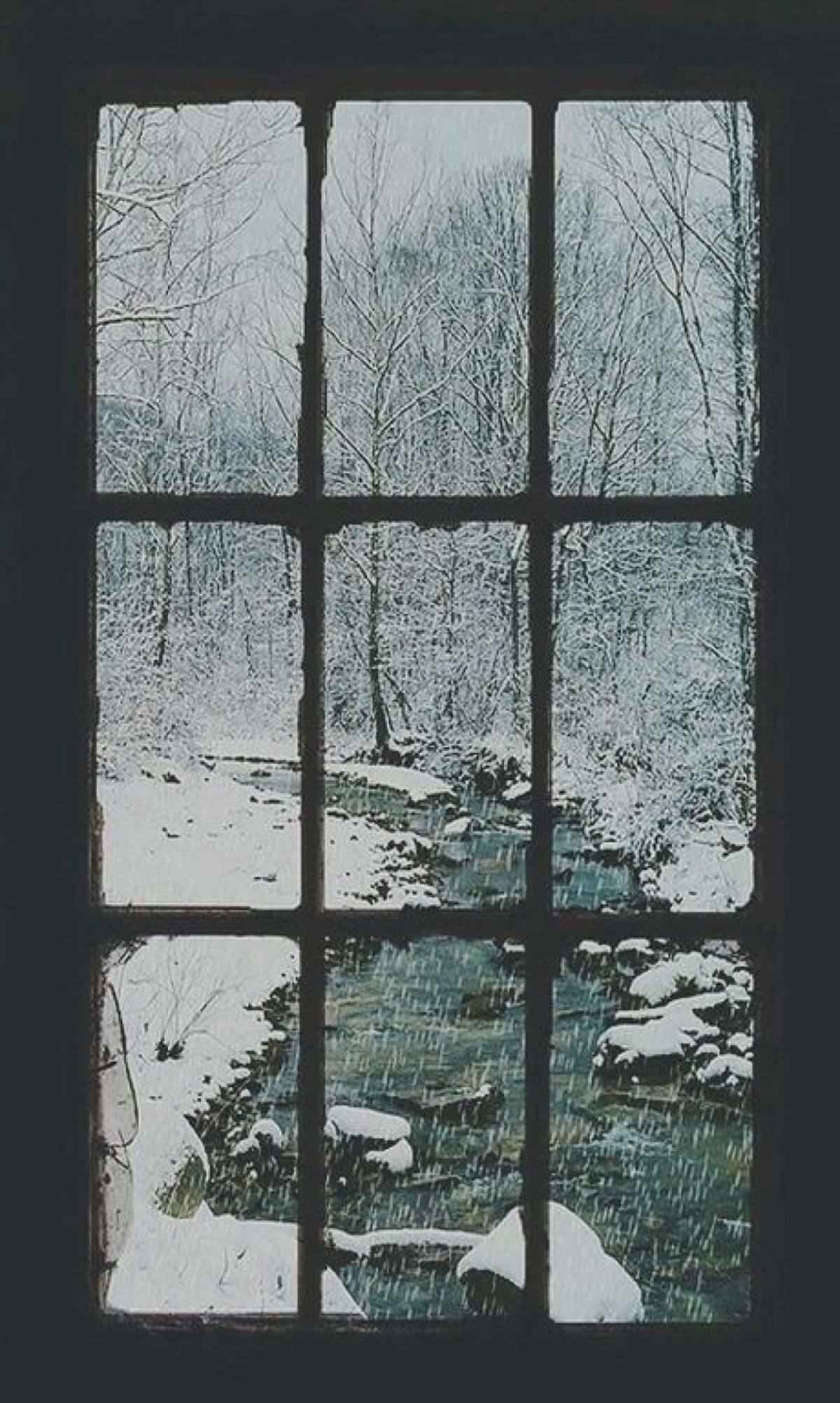 望着窗外的飘雪图片图片