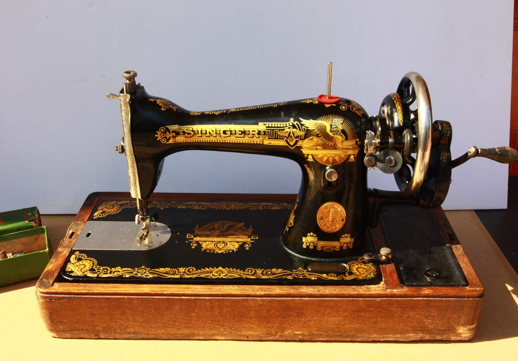 美国胜家 1908年 狮身人面像缝纫机 服装店收藏陈列精品 生产时间约在