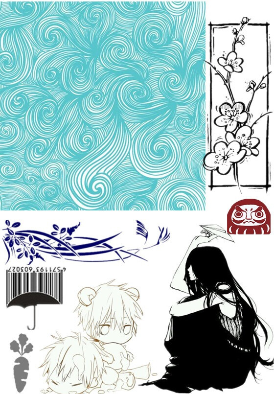 橡皮章素材