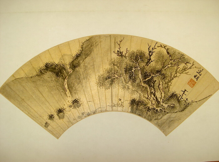 山水扇面—文徵明