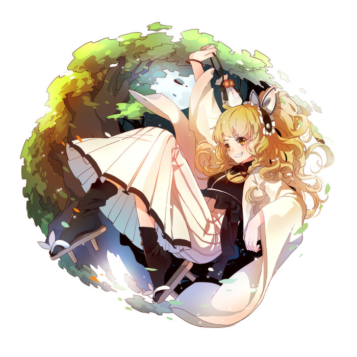夏の夜 (ω) p站 二次元 插画 少女 头像 东风project 幻想乡 魔理沙