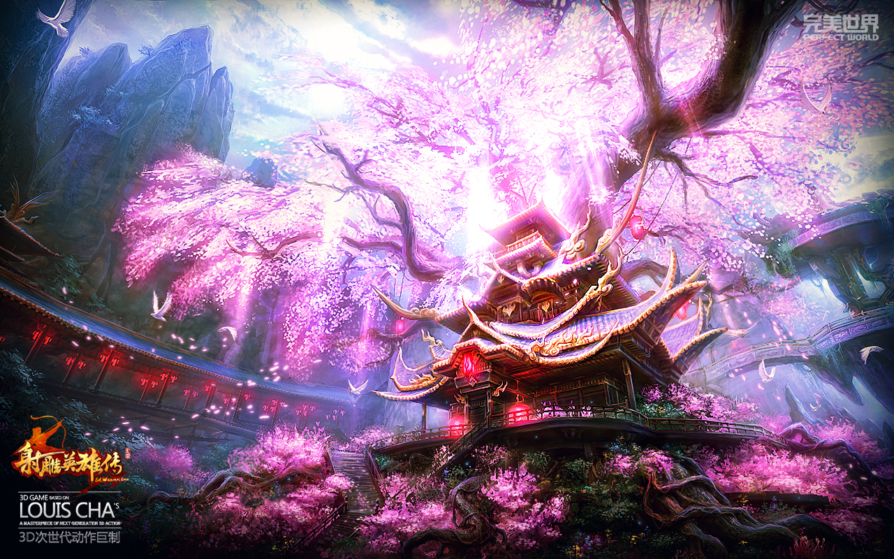 二次元 手绘 插画 游戏 壁纸 场景 风景