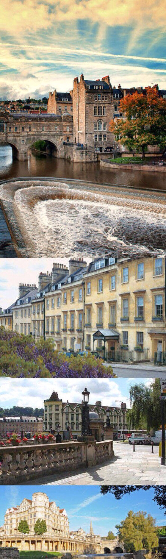 【英国 bath】美丽的巴斯小镇坐落于英格兰西南部,在布里斯托尔港的