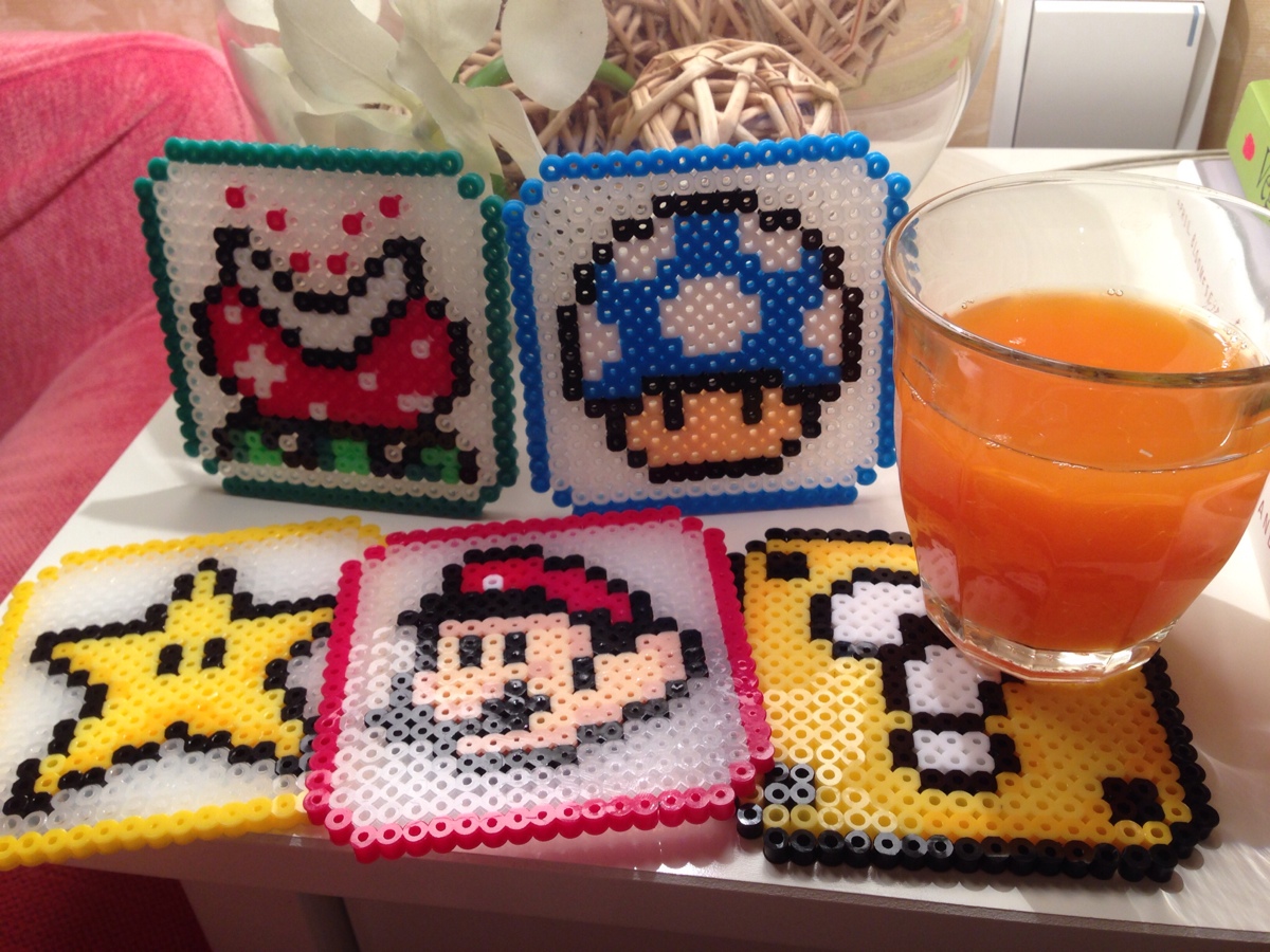 超级玛丽 拼豆 拼拼豆豆 熊猫拼豆店新开张优惠中～http://pandacraft