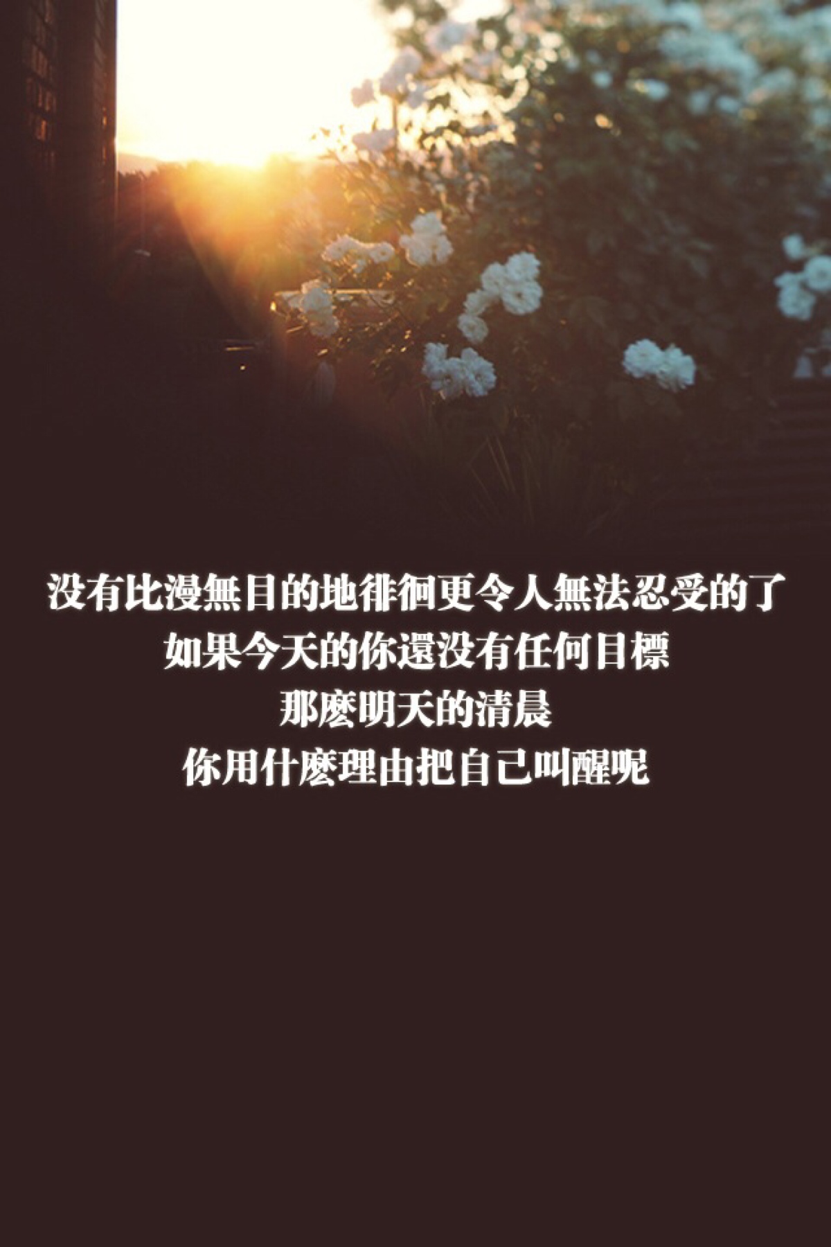 没有比漫无目的地徘徊更令人无法忍受的了.