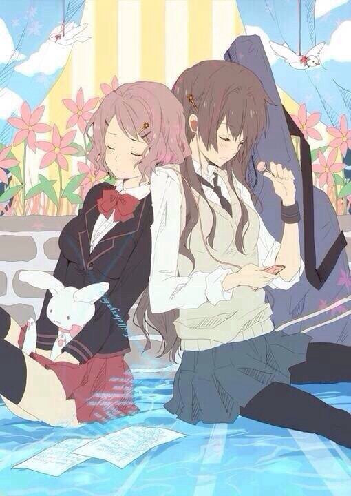 二次元 动漫 少女 百合 治愈 有爱