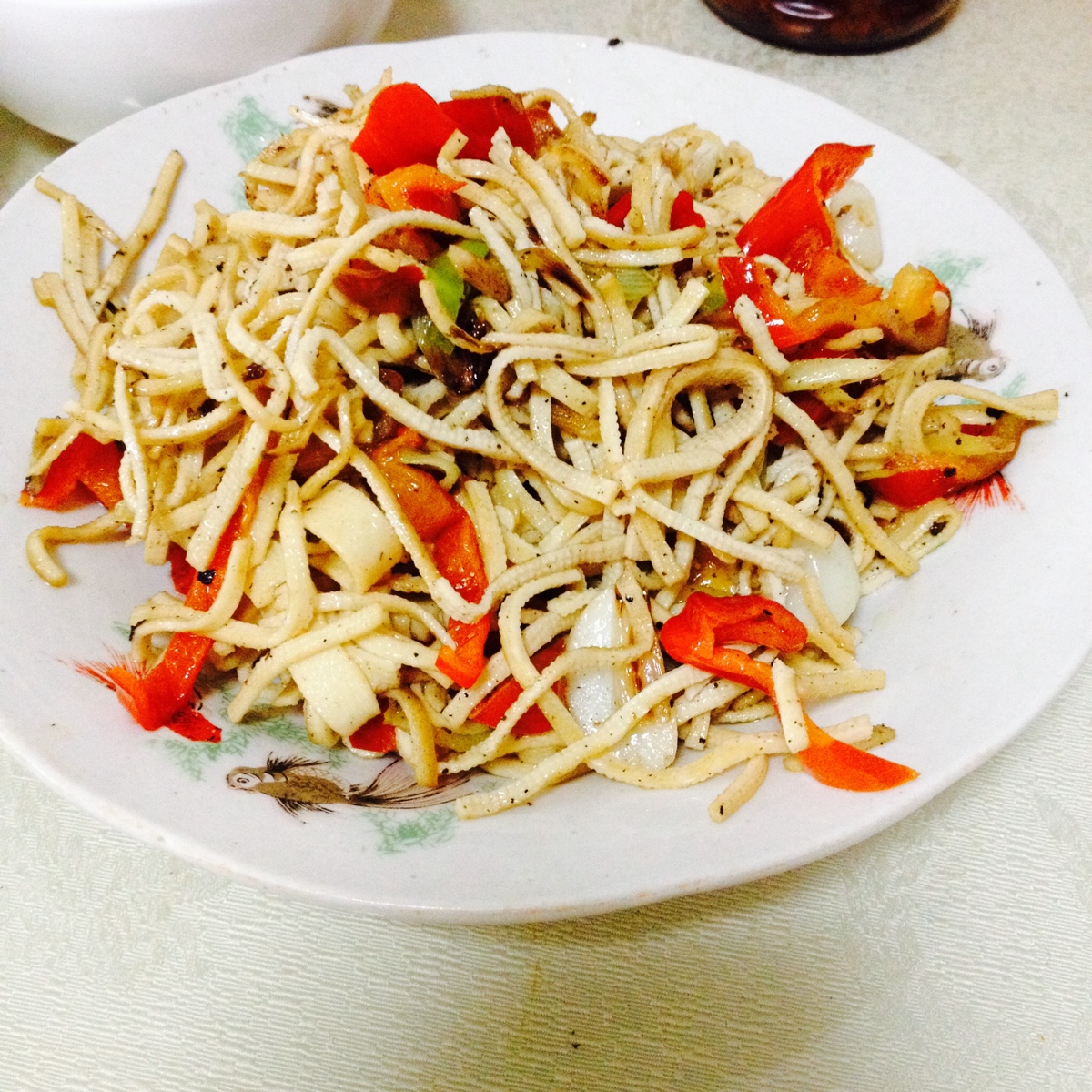 爆炒豆腐丝.