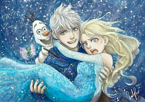 冰雪奇缘elsa##守护者联盟jack frost