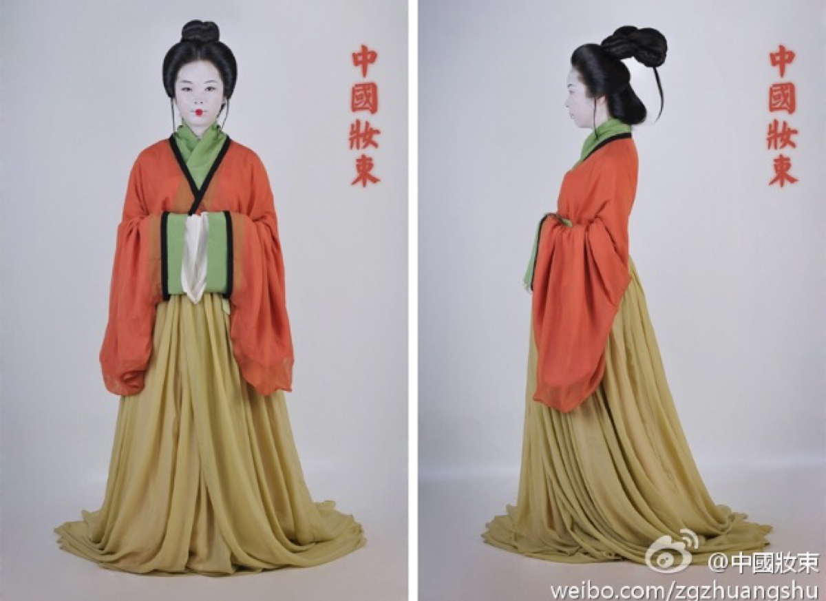 中国装束复原.东汉晚期,贵族.素纱衣裳