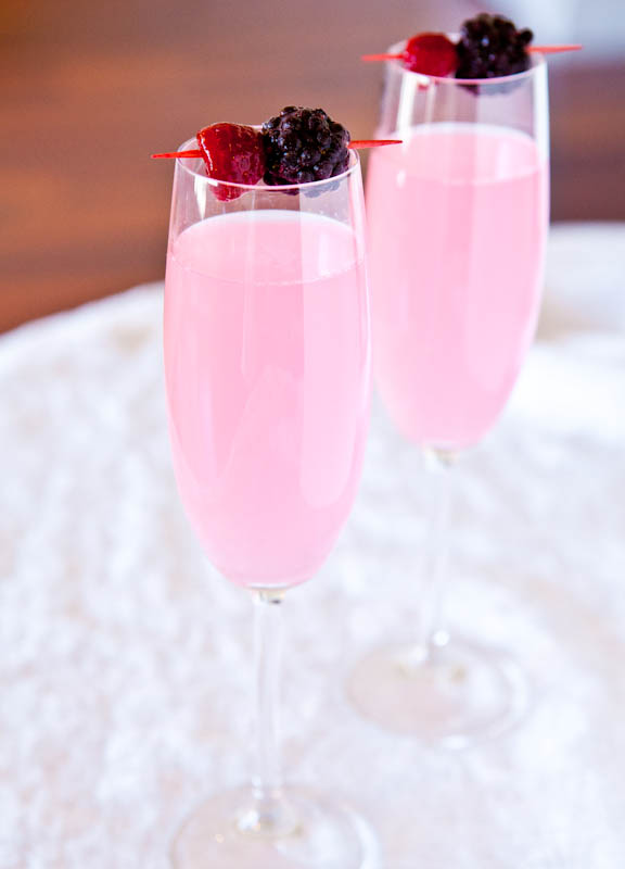coconut water champagne fruit punch