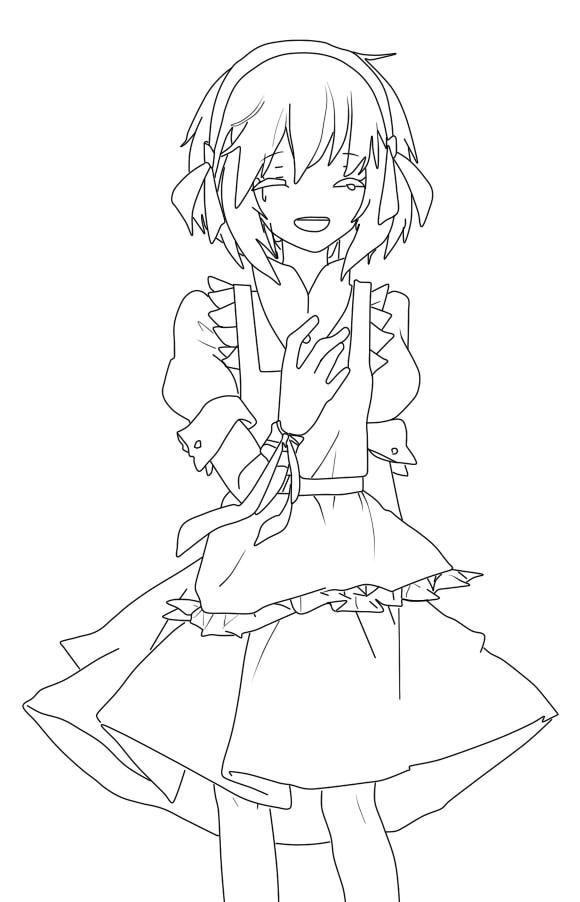 动漫 人物 线稿