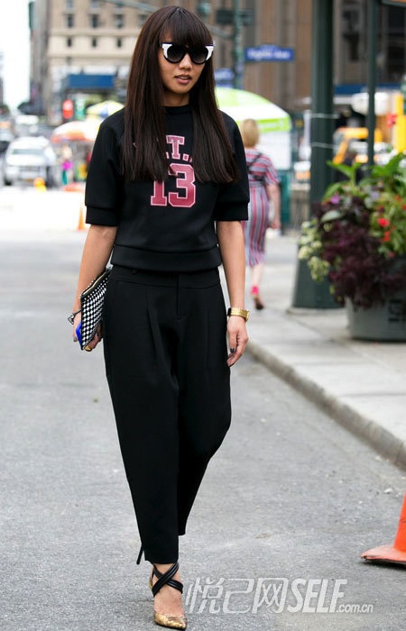 夏日黑t恤,凹造型搭配最有范儿.http://fashion.self.com.