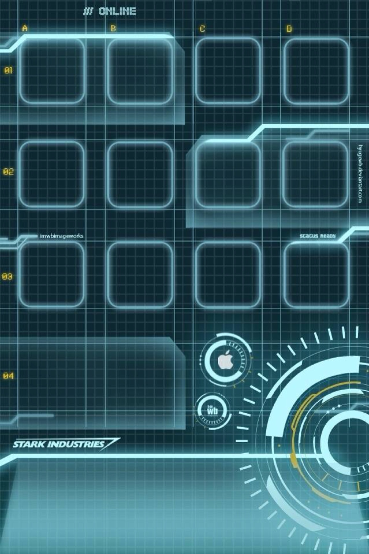 jarvis壁纸for iphone4/4s/5/5s [ 作者:hyugewb