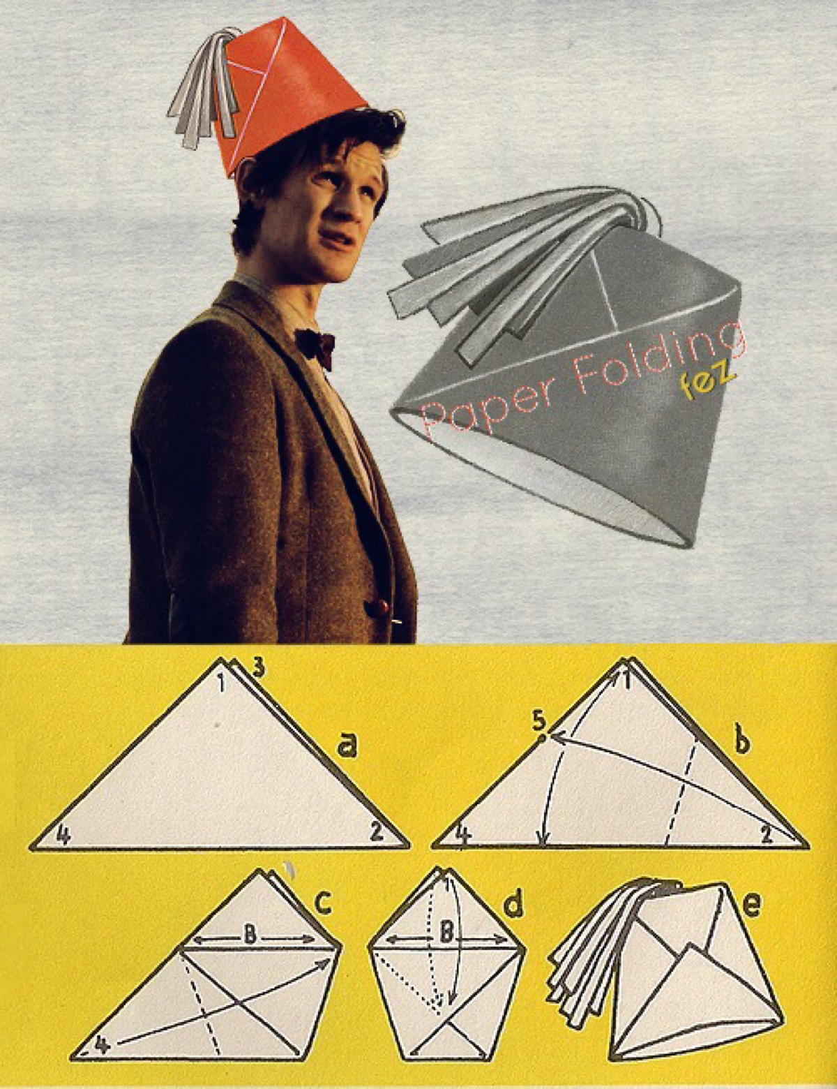手工折纸帽子的折法图片
