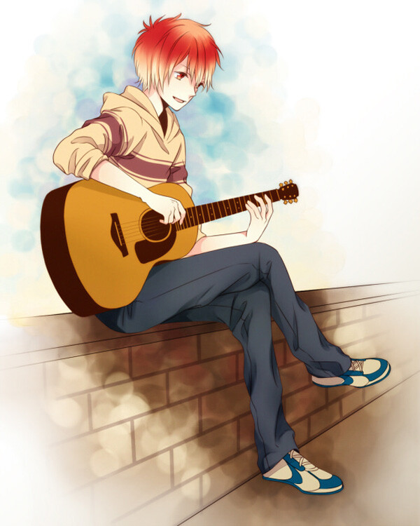动漫,美男,吉他