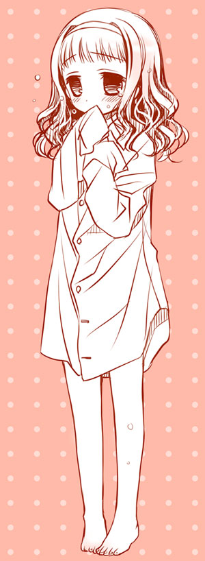 插画手绘 二次元美女 动漫 萌 萝莉 壁纸  线稿 漫画 可爱