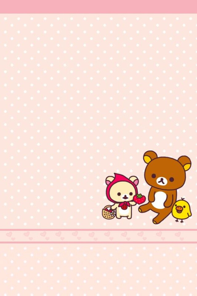 iphone壁纸 萌物 可爱 背景 套图 尺寸640*960 轻松熊系列