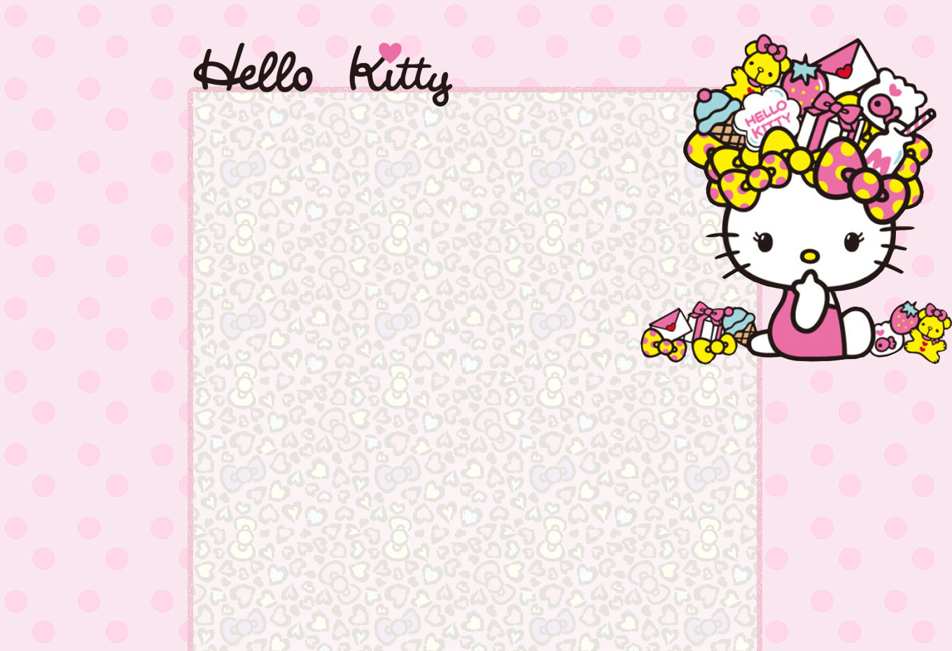 萌物 可爱 背景 高清桌面 宽屏 hello kitty 微博皮肤