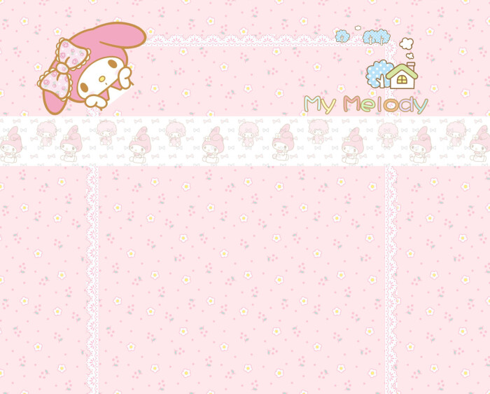 萌物 可爱 背景 高清桌面 宽屏 兔子 melody 微博皮肤