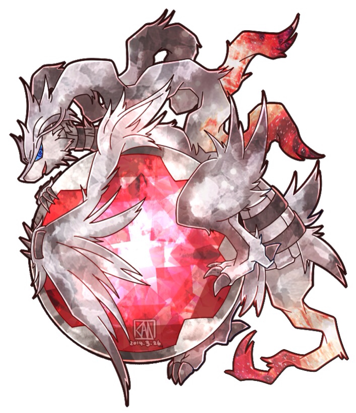 かんな】 reshiramxmorganite,雷希拉姆x铯绿柱石