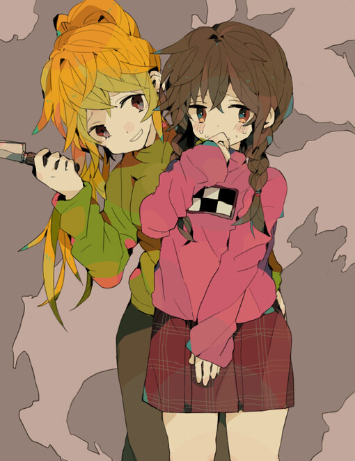 梦日记 game 游戏 黑暗童话 附窗子 双马尾 菜刀