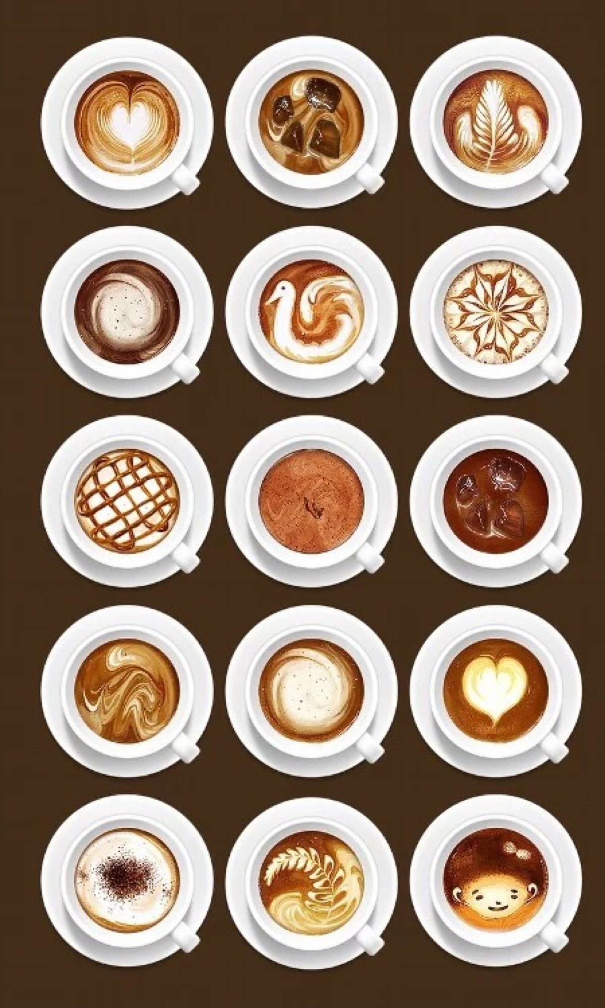 花式咖啡种类图片