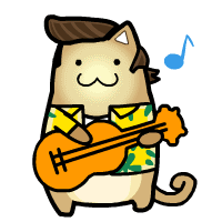 星猫表情之:猫王弹吉他
