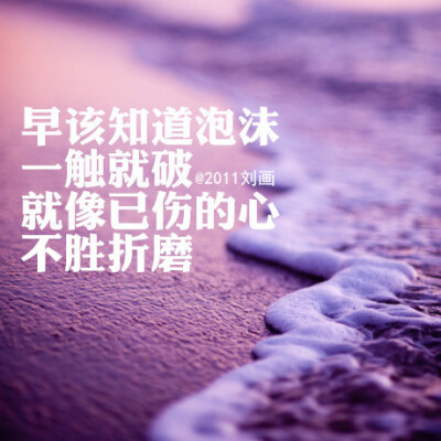 阿画自制壁纸 全都是泡沫 只一刹的花火 你所有承诺 全部都太脆弱 而