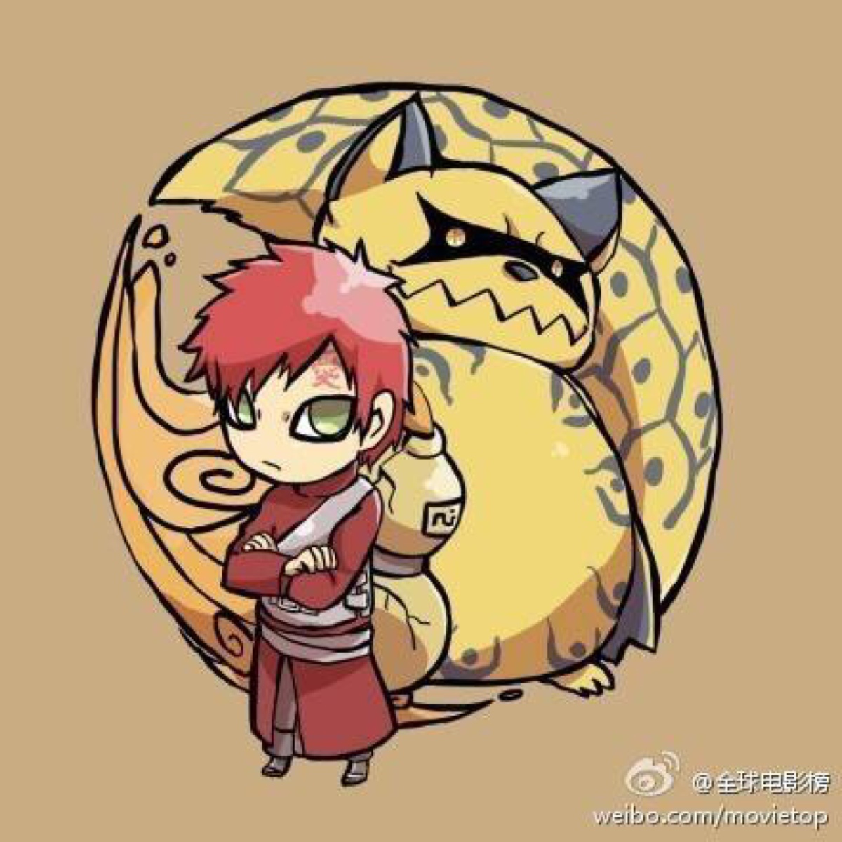 你们这么萌真的好吗 火影忍者 我爱罗