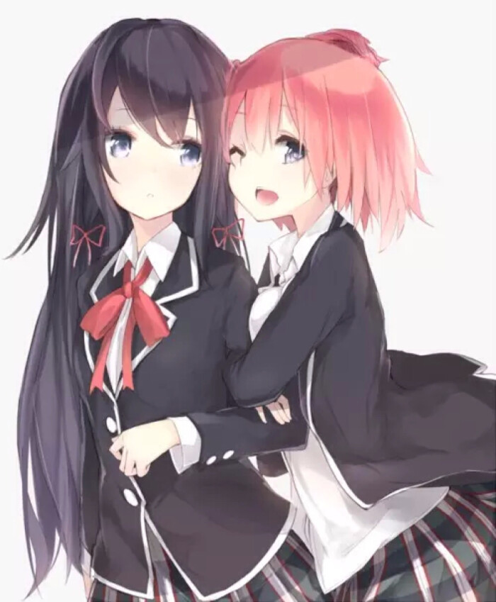 二次元 插画 动漫少女 萌系 #我的青春恋爱物语果然有问题# 壁纸 by捕