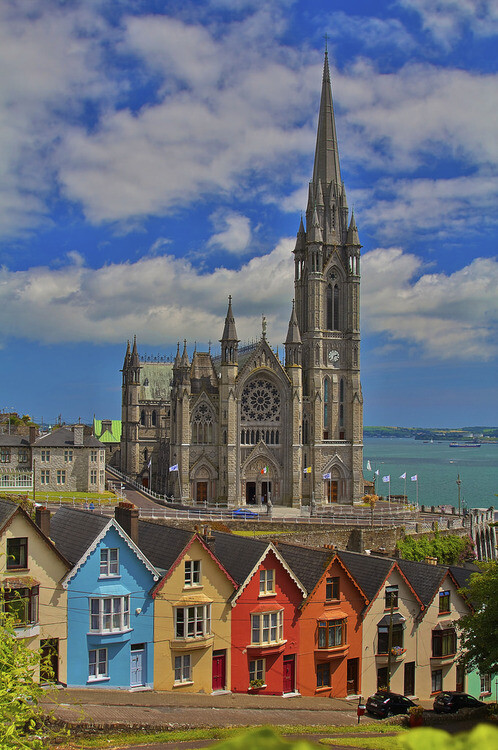 the rainbow town cobh, county cork, ireland