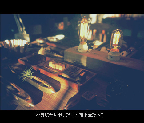 不要放开我的手好么 幸福下去好么?