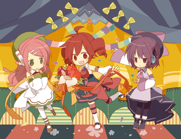 [呗音ウタ]/[呗音uta]/[utau三人娘]/[同人]/[pixiv]/[插画]/[注:图